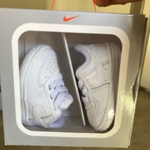 NEW Nike Force 1 CRIB (CB ) 1C infant shoes white